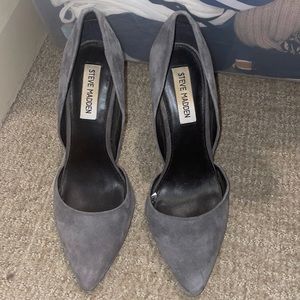 Steve Madden varsity heels in gray womens size 8.5